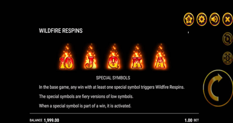 Wildfire Wins Symbols - Microgaming